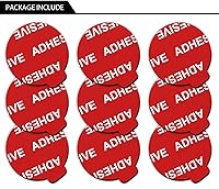 Vista 7 de AZXYI Adhesivo adhesivo muy alto, paquete de 9 adhesivos de repuesto para base de enchufe, cintas adhesivas de doble cara de 1.4 pulgadas