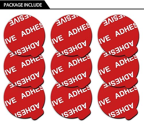 Miniatura 7 de AZXYI Adhesivo adhesivo muy alto, paquete de 9 adhesivos de repuesto para base de enchufe, cintas adhesivas de doble cara de 1.4 pulgadas para