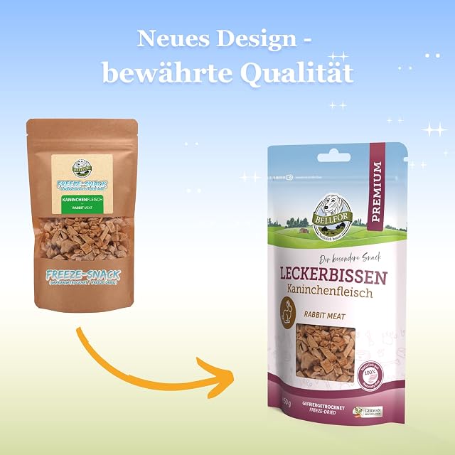 Foto 2 de 8 de Bellfor Golosinas Saludables para Perros - Carne de Conejo Liofilizada - 50g