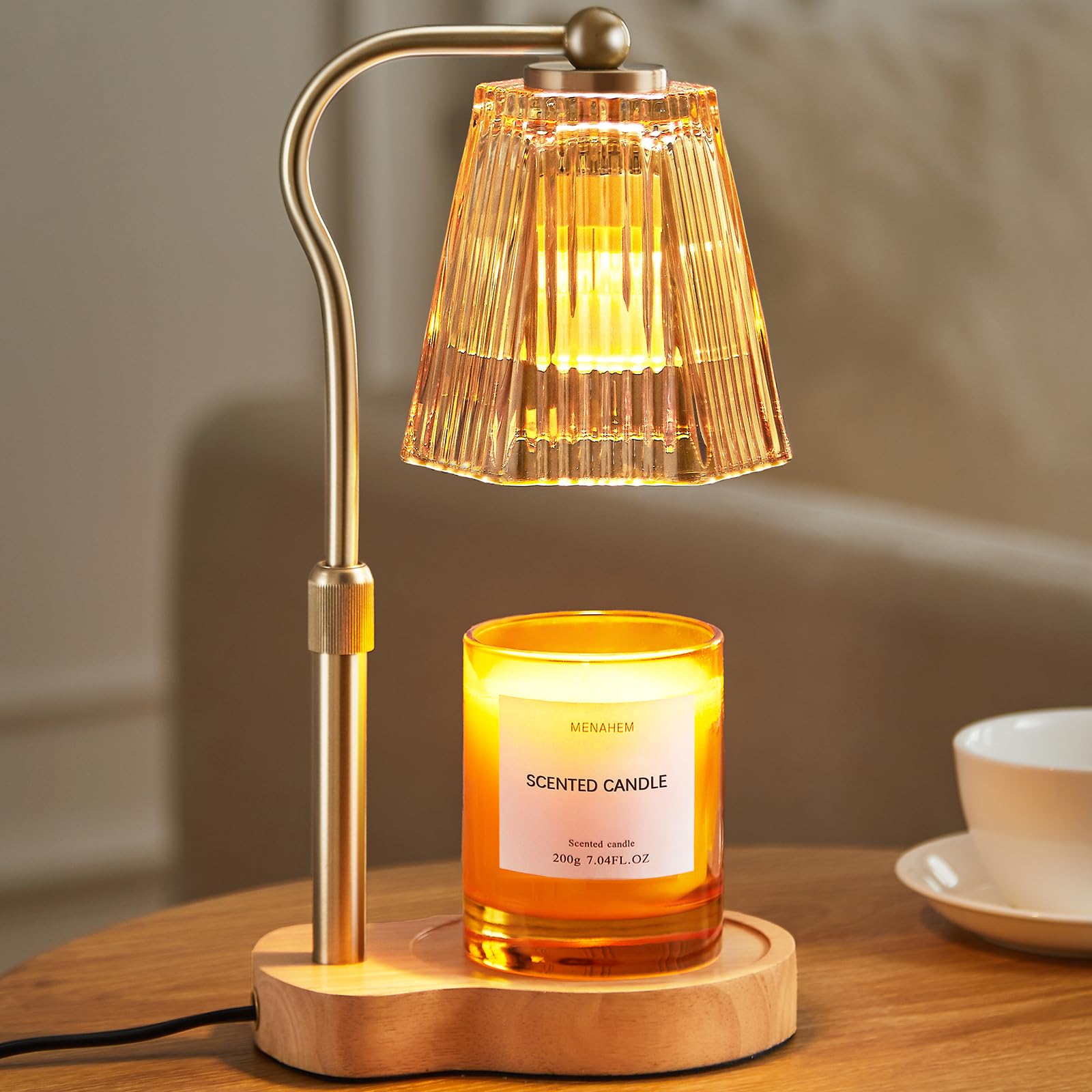 Candle Warmer Lamp with Timer Dimmable, Flameless Scented Wax Melter - Image 1