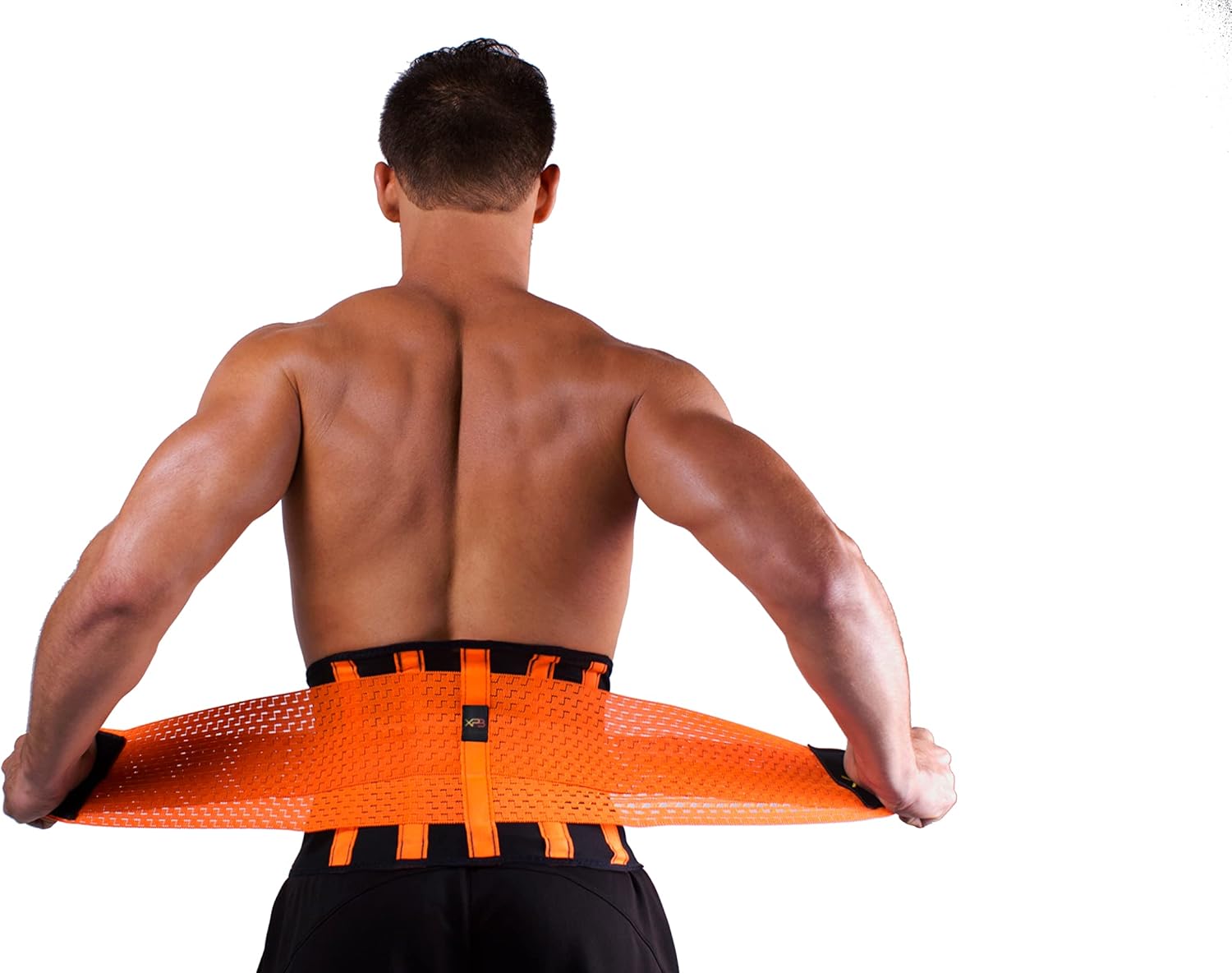 (MEDIUM Neoprene Waist Trimmer as on TV Black and Orange…