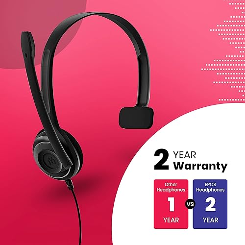 Vista 12 de GTW - Paquete de auriculares estéreo EPOS EDU 10 (paquete a granel de 10) auriculares para computadora con kit de micrófono, incluye paño