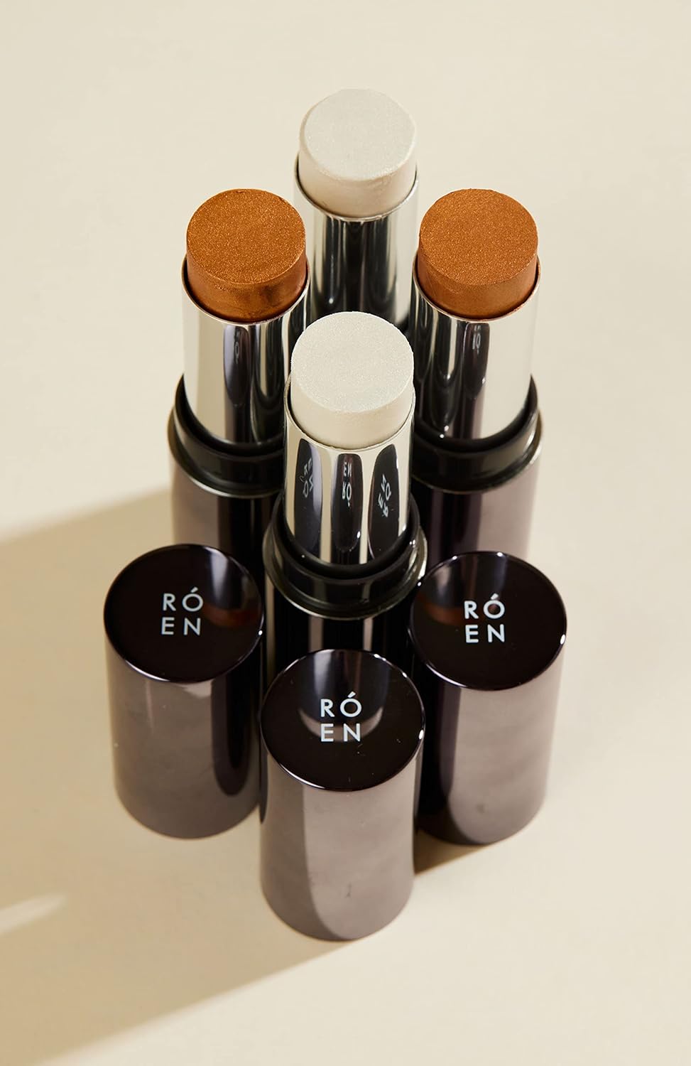 RÓEN - RÓGLOW Luminous Highlighting Balm Skin Stick | Vegan, Cruelty-Free, Clean Makeup (Glazed)