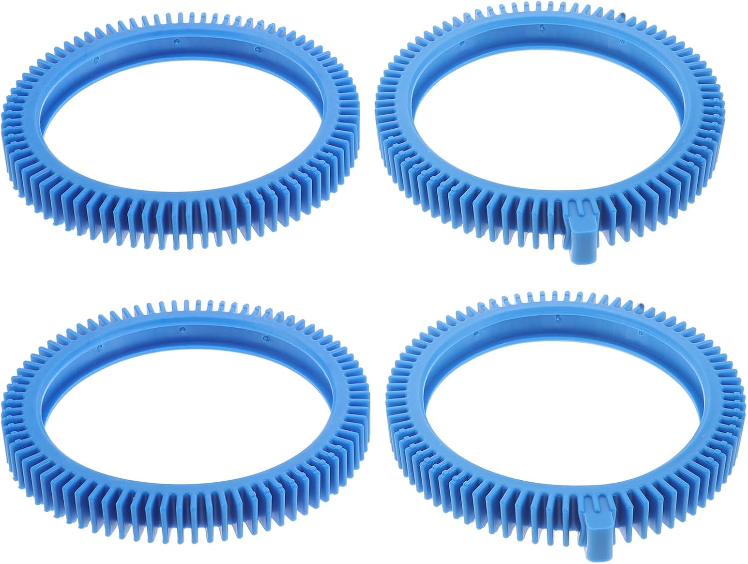 Toddmomy 4pcs Tires for Swimming Pool - Replacement PVC Front and Rear Tires Automatic Pool Cleaning Equipment Parts