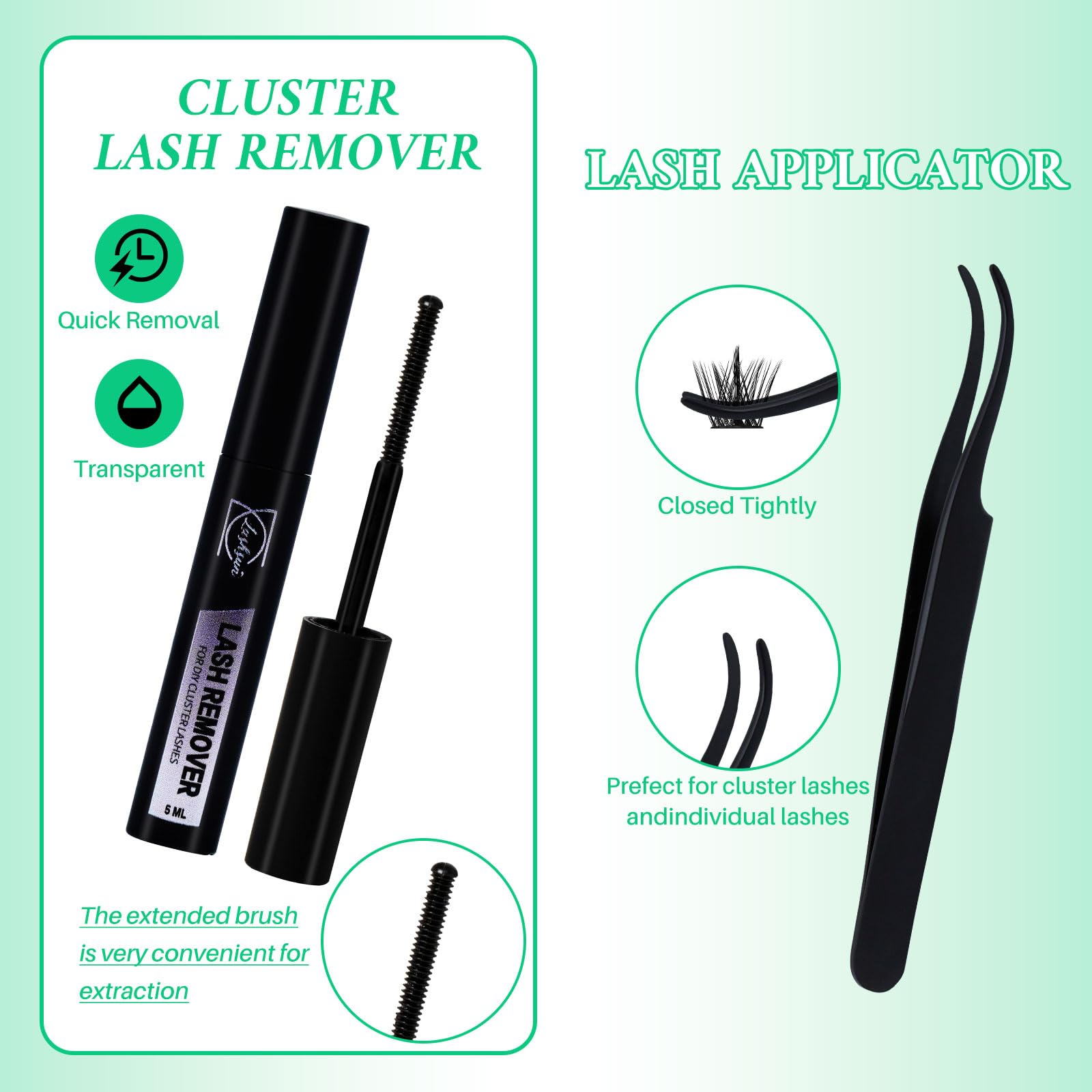 Thought Lash 英語 4枚セット Amazon.com: Lash Extension Kit DIY Cluster Lashes Gift Packs 4
