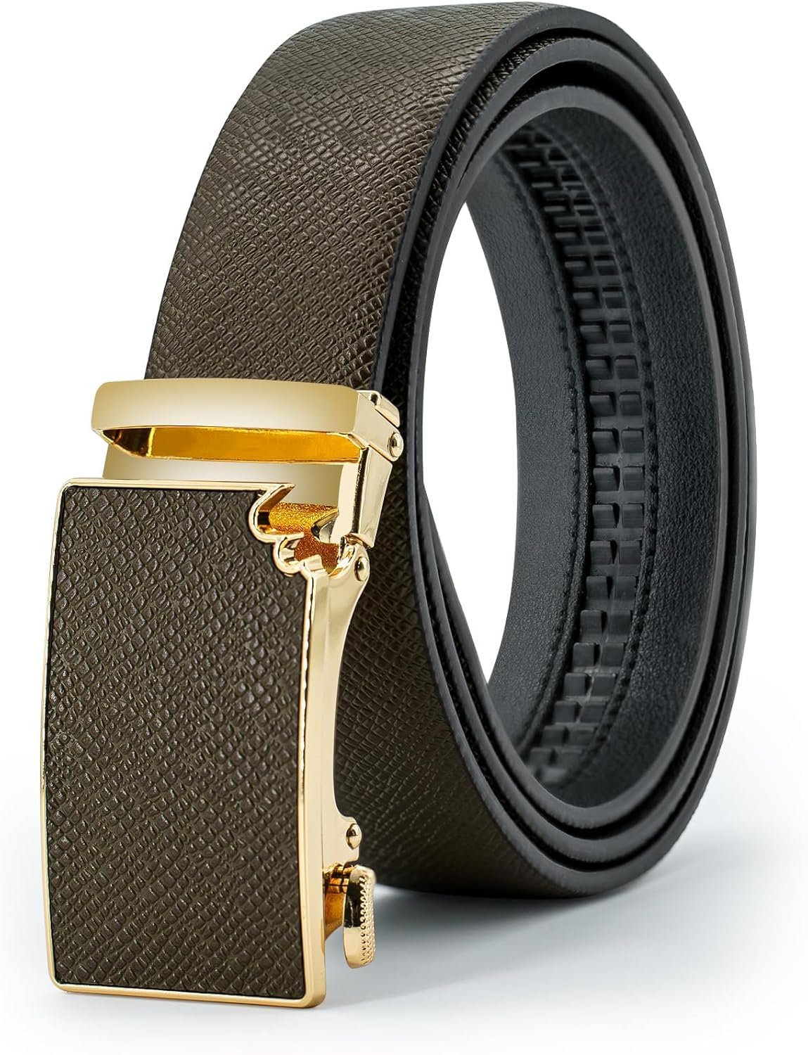 Men's Belts Leather Ratchet Dress Belts for Men Adjustable Belt for Casual Jeans