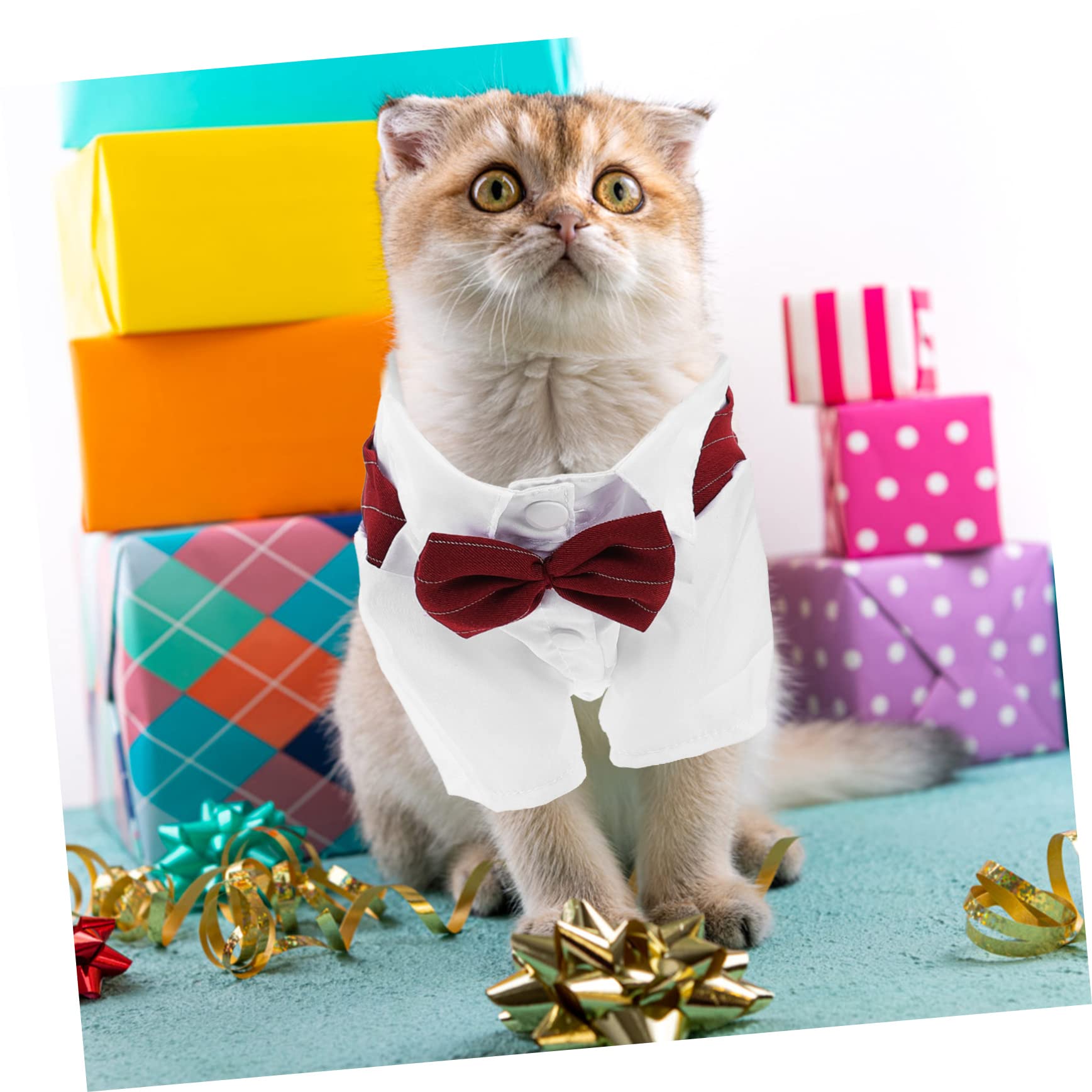 Housoutil 3 Pezzi Costume Per Animali Domestici Cane Festa Di Nozze Abbigliamento Alla Moda Del Gatto Riutilizzabile