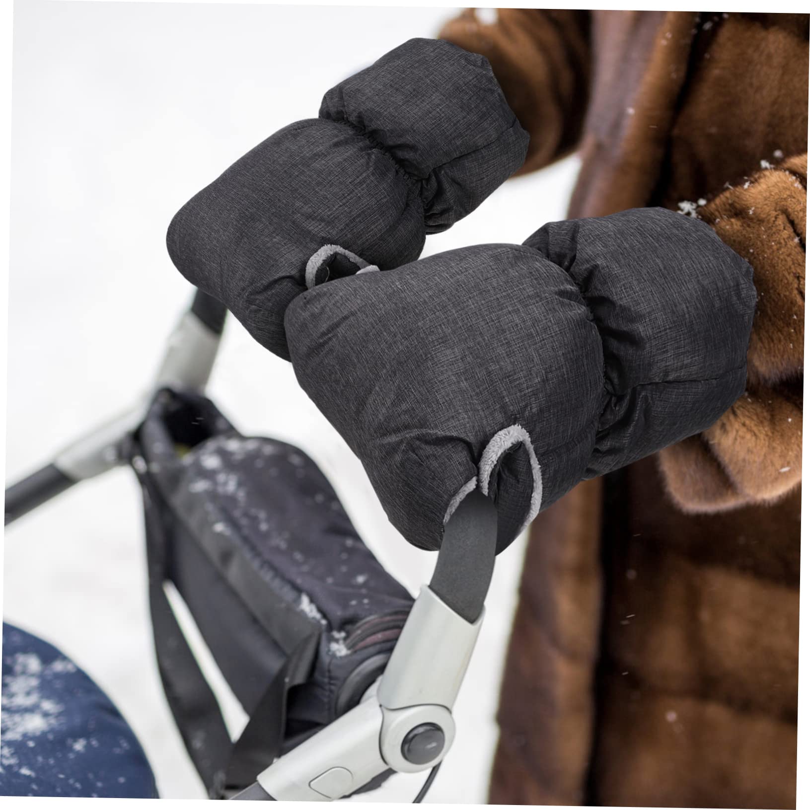 ibasenice 3paires De Poussette Universels Mitaines Chaudes Anti-Froid pour Hiver Accessoires pour Poussettes Et