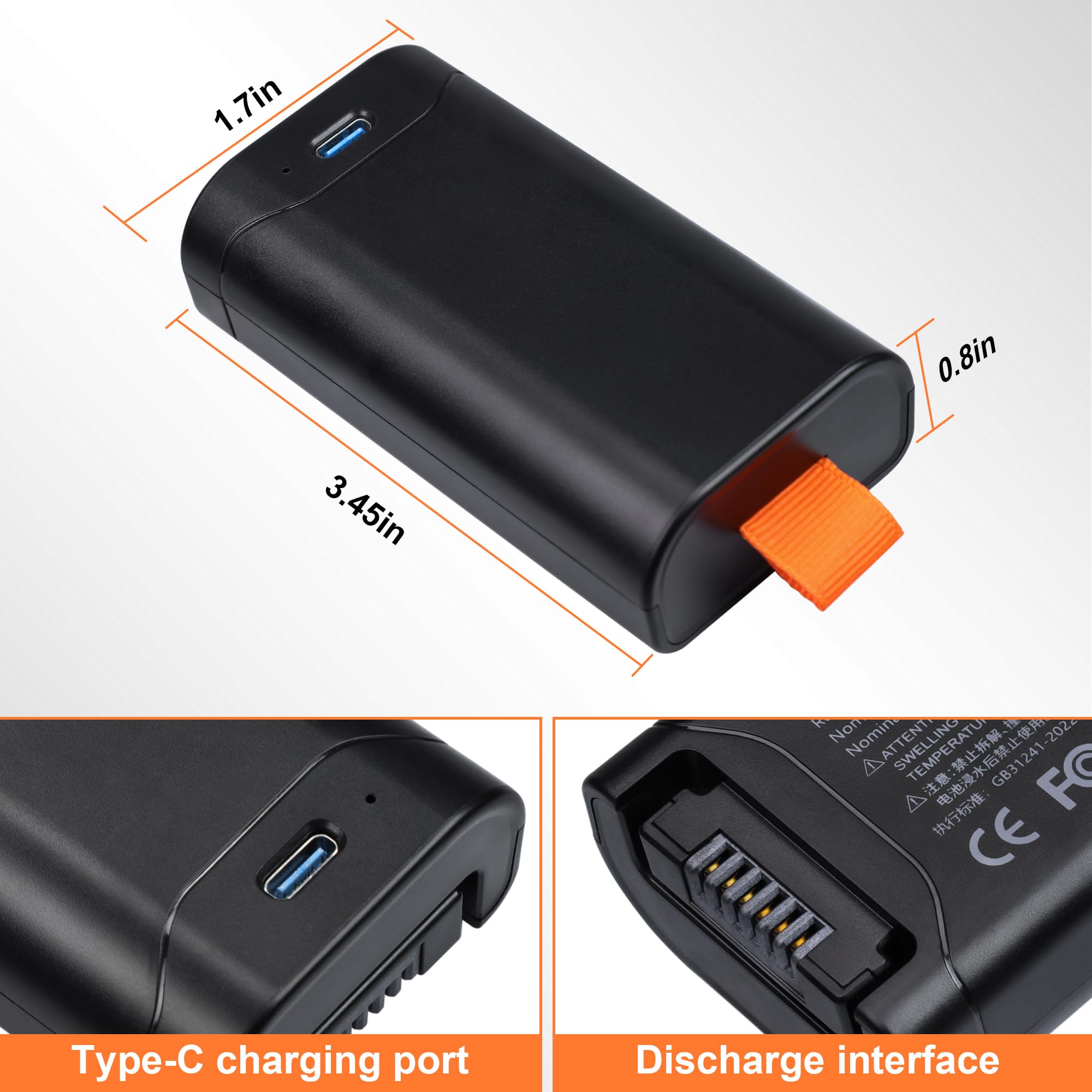 Sostituzione per Partybox 120 Batteria: per Batteria 200 - Party Box Club 120 - PartyBox 120 Batterie al Litio Sostituibili Pacco 5000mAh