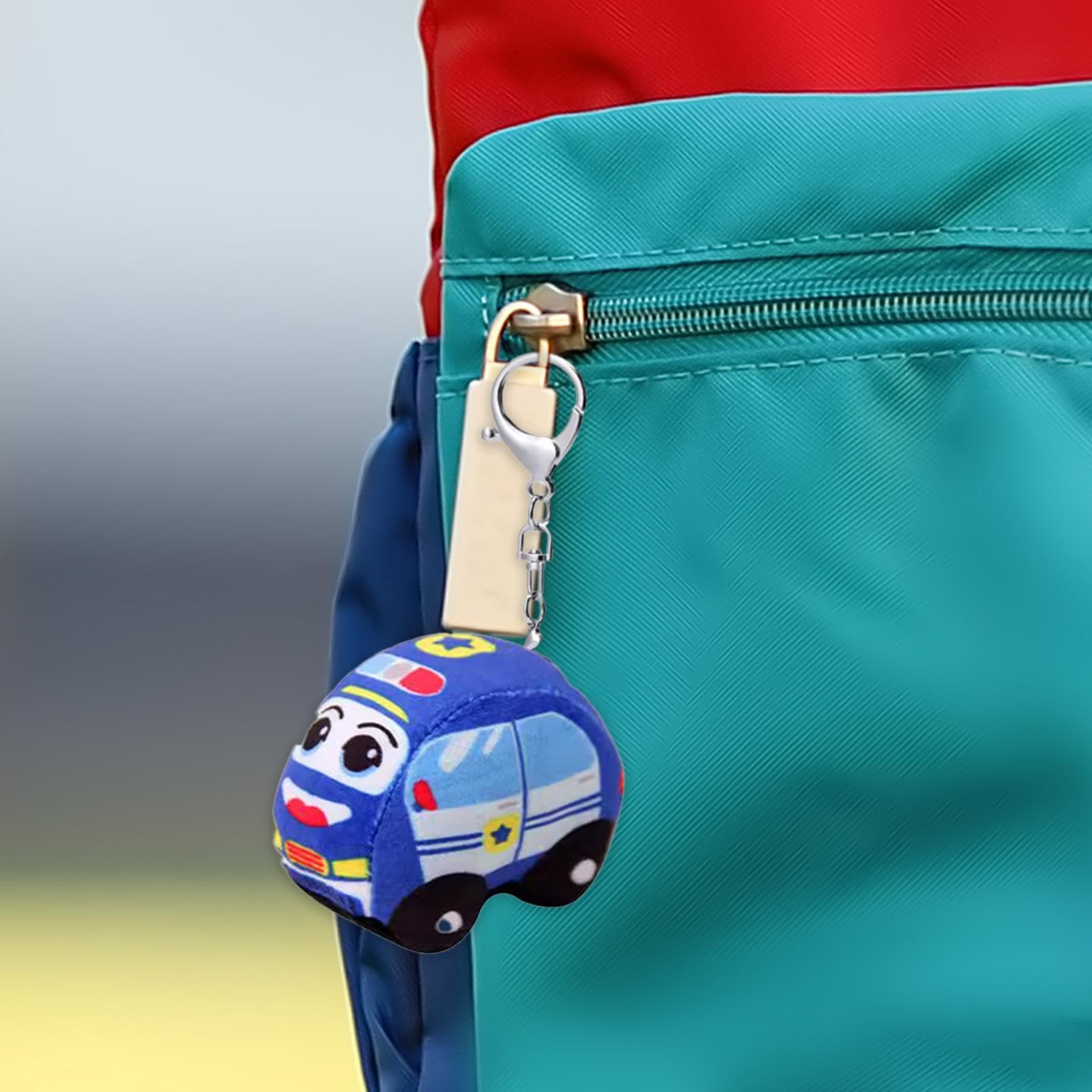 Niedlicher Plüsch Schlüsselanhänger | Feuerwehrauto Stofftier | Schlüsselanhänger,Weiches Lernspielzeug Für Handtasche Rucksack Kinderzimmer Haus Wohnung Outdoor