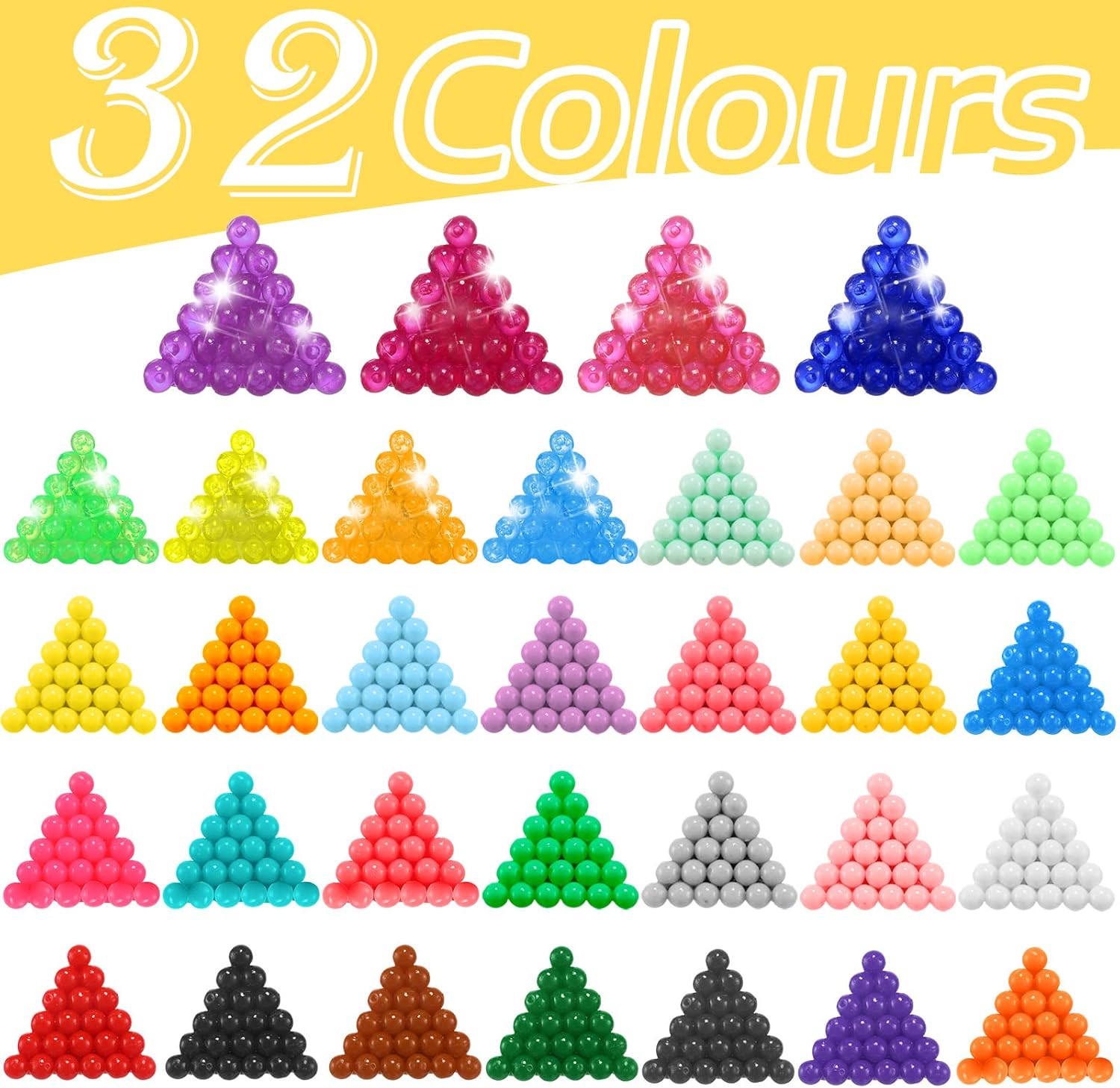 Non-Iron Fuse Beads Kit 3220 Pcs Beads in 32 Colors Unlimited Creativity Starter Kit - Image 6
