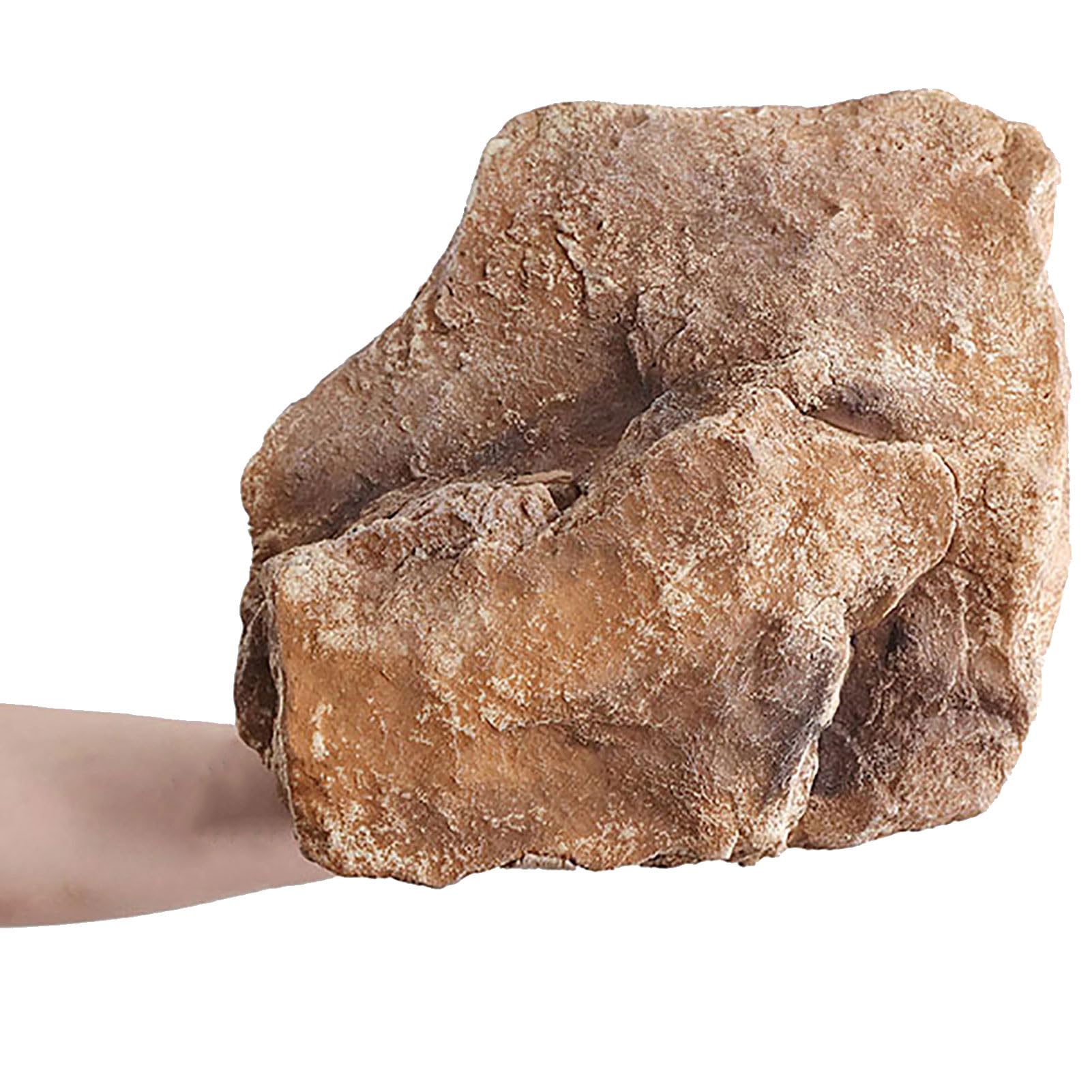 UIHECTA Fake Rocks, Artificial Fake Boulder, Well Covers Rocks, Outdoor Faux Rock Cover, PU Foam Decorative, for Gardens Shooting, Yard, Landscaping,Brown,01