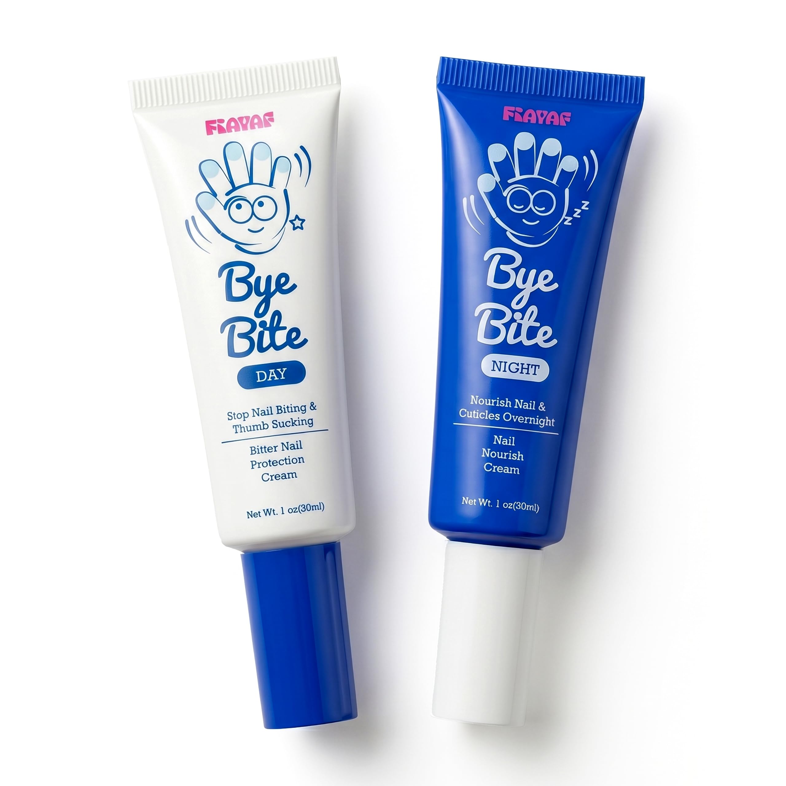 ByeBite Nail Biting & Thumb Sucking Deterrent, Day & Night Duo, 2 x 1 Fl Oz