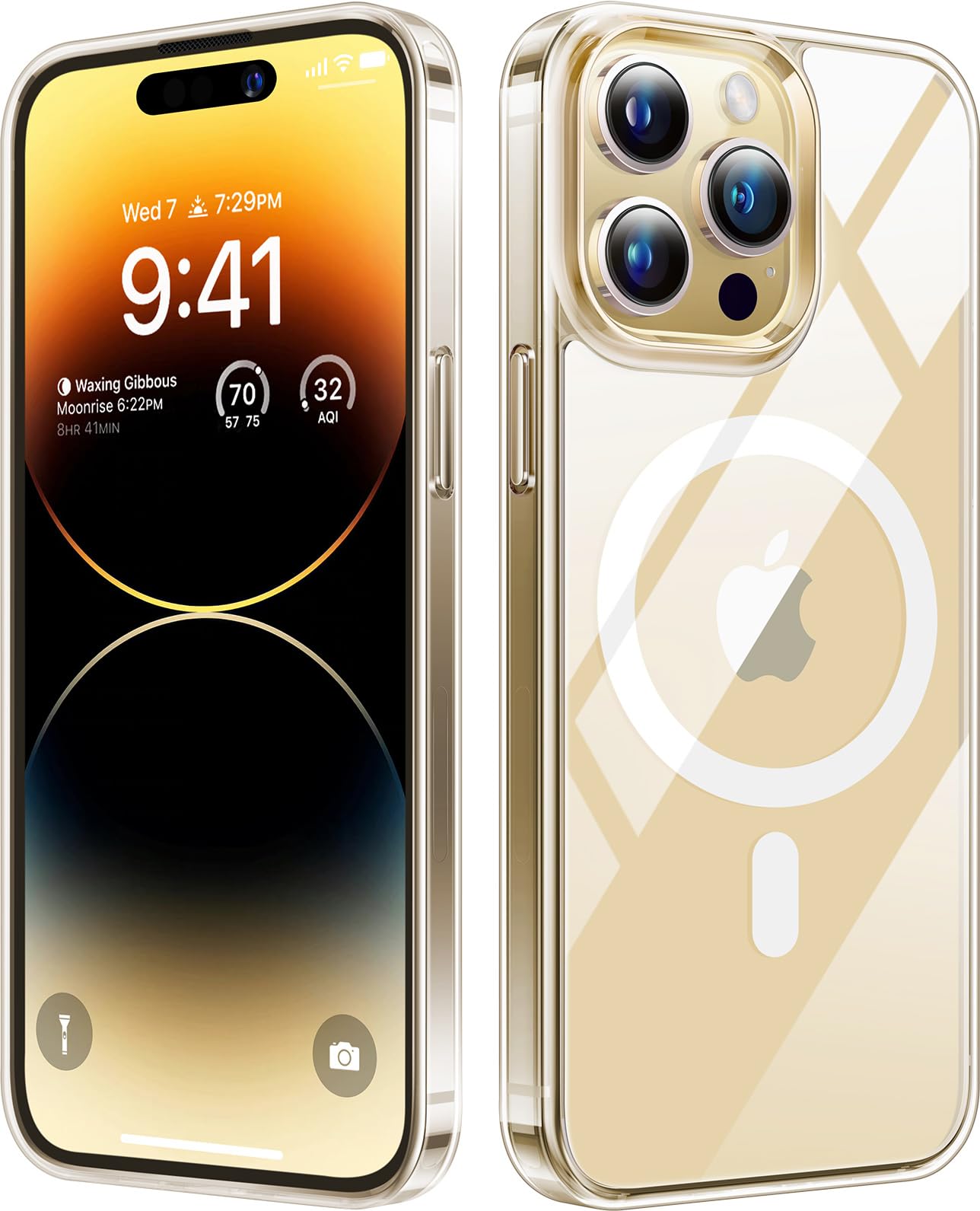 Amazon.com: TORRAS Magnetic Clear for iPhone 14 Pro Case