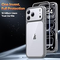Vista 230 de TAURI Funda magnética 2 en 1 transparente para iPhone 14 Pro, compatible con Magsafe [no amarillenta] con protector de pantalla, protección de grado