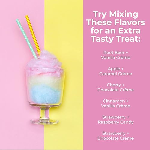 Miniatura 7 de Nostalgia - Máquina vintage PCM306PK para preparar caramelo sólido y de algodón sin azúcar, para encimera, incluye 2 conos reutilizables y cuchara