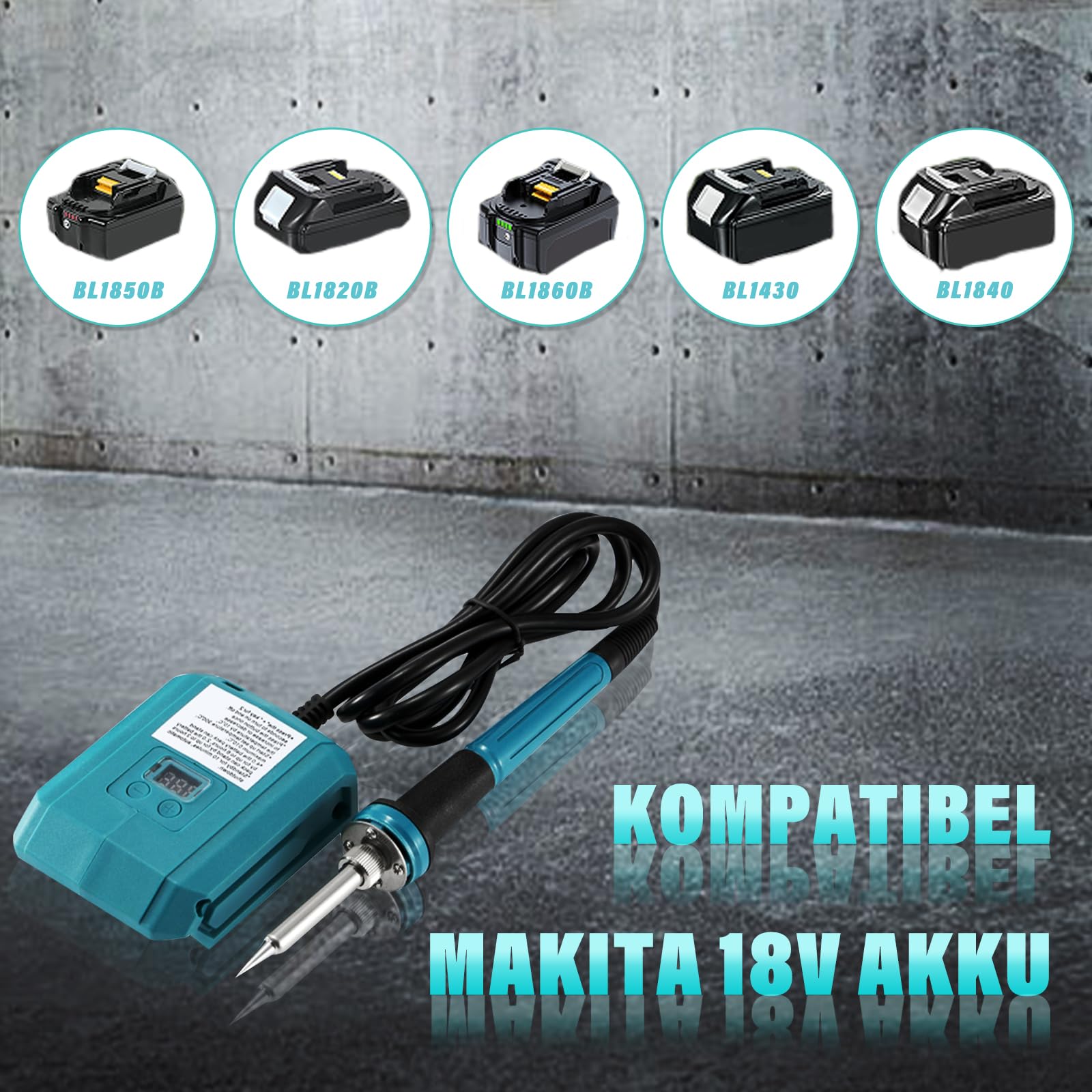 Fer à Souder Sans Fil 18V Makita – Température 300-500°C LED Numérique – Compatible Batterie Makita
