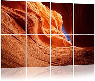 8 Pack Art Acoustic Panels Antelope Canyon Arizona Decorative Sound Absorbing Wall Panels 48"x32" Noise Canceling Soundproof Padding Room Decor for Office