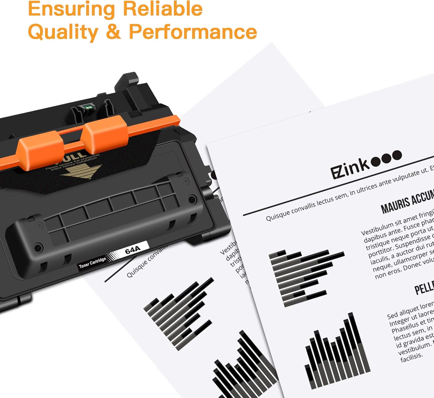 E-Z Ink Compatible Toner Cartridge Replacement for HP 64A CC364A 64X CC364X Compatible with LaserJet P4014N P4014DN P4015N P4015X P4015DN P4515N P4515X P4014 P4015 P4515 Printer (Black, 1 Pack)