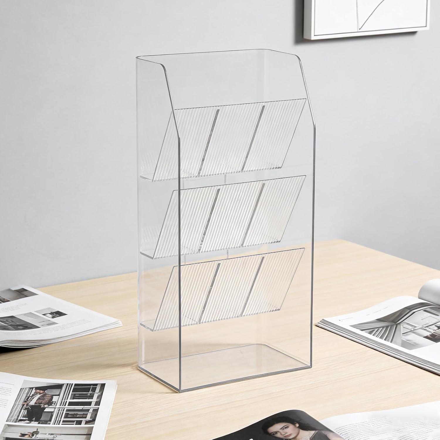 Straw Organizer for Cabinet Door - 3 Layer Straw Holder Dispenser - Horizontal Or Vertical Cupboard Organizer for Home Kitchen Counter