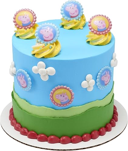 Vista 12 de DecoPac Peppa Pig en un Columpio Set para decorar pasteles con glaseado