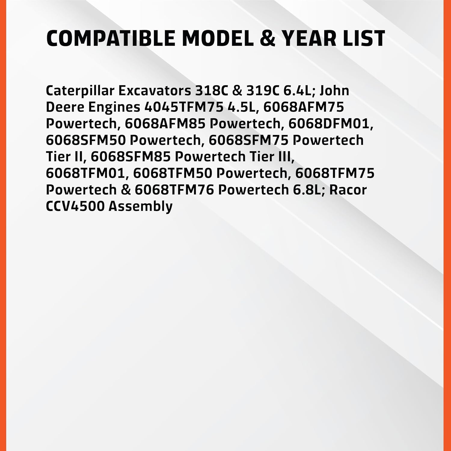 Cabin Air Filter Replacement Pack of 1 - Compatible with Select Freightliner and Bus Models - Replaces O.E. CV55017 - Automotive Replacement Parts