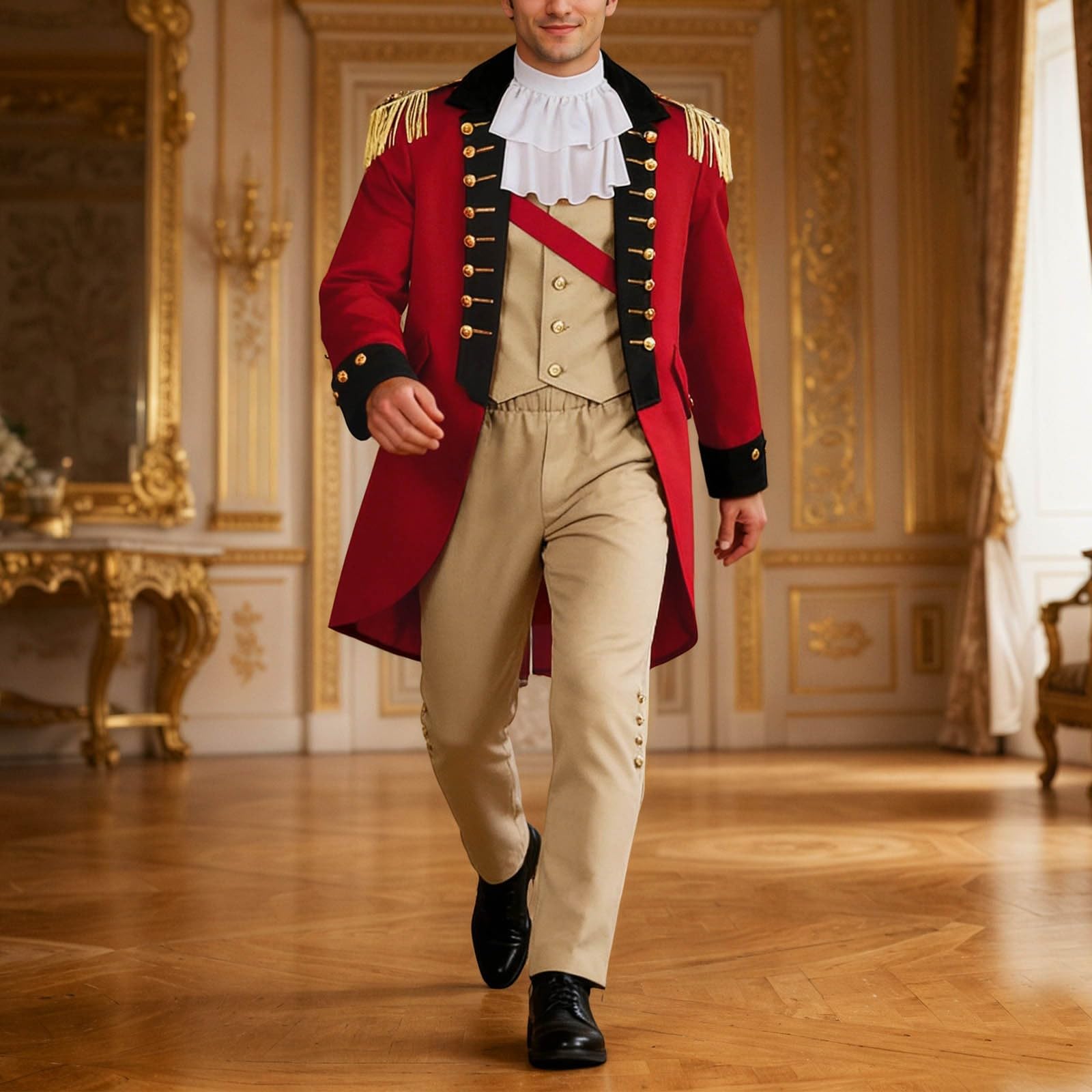 Generico Completo da Cerimonia da Uomo in Stile Vittoriano con Frac Medievale Giacca retrò A Maniche Lunghe A Tema Pasquale Abito Eleganza da Uomo Dell'Epoca Vittoriana Abiti da Principe
