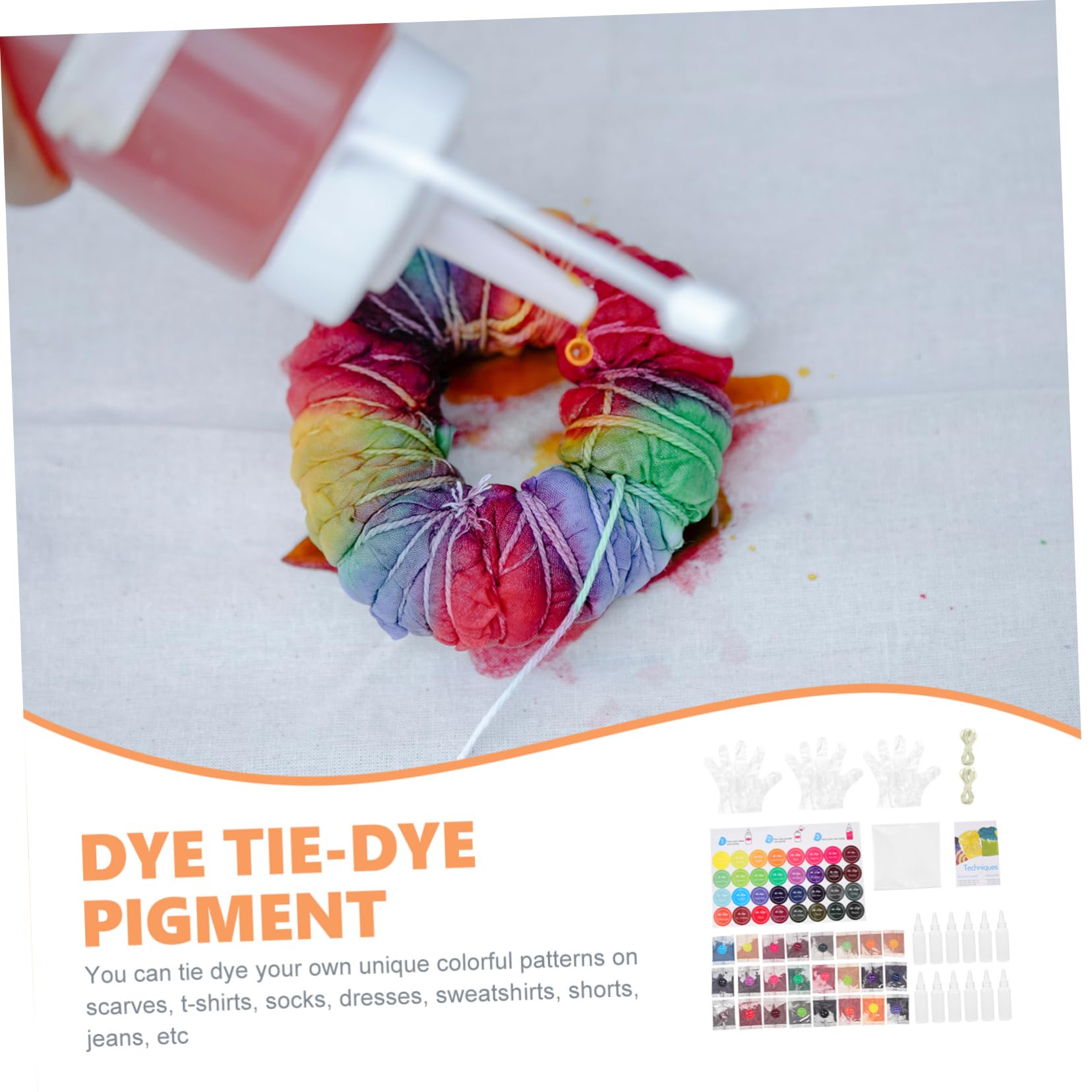 SEWACC 1juego De Para Teñido Tie Dye y Manualidades Adultos Kit De Teñido Para Ropa y Accesorios