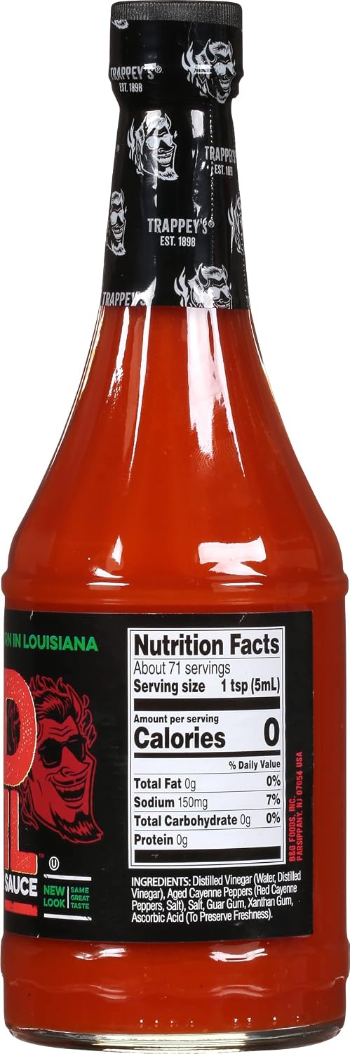 Trappey's Red Devil Sauce Hot, 12 Ounce