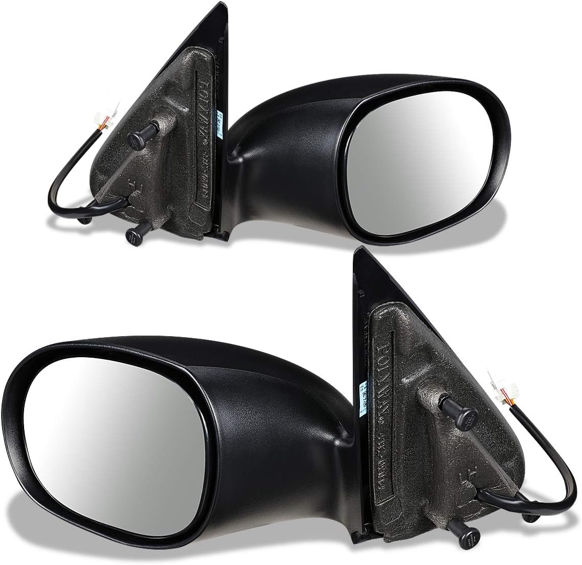 Auto Dynasty CH1320207 CH1321207 Pair OE Style Powered Side View Door Mirror Compatible with Chrysler PT Cruiser 01-03
