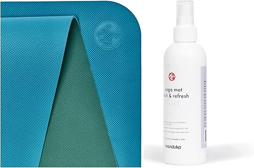 Miniatura 12 de Manduka Begin Yoga Mat 68" - 5mm de acolchado | Cómoda, ligera y reversible con raya de alineación | Económica | 68 x 24 pulgadas