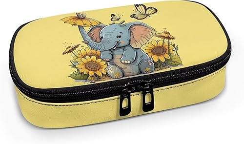 Miniatura 2 de Funda de viaje con diseño de girasol y elefante, bolsa de enfriamiento de insulina para diabéticos, portátil, portátil, para medicamentos,