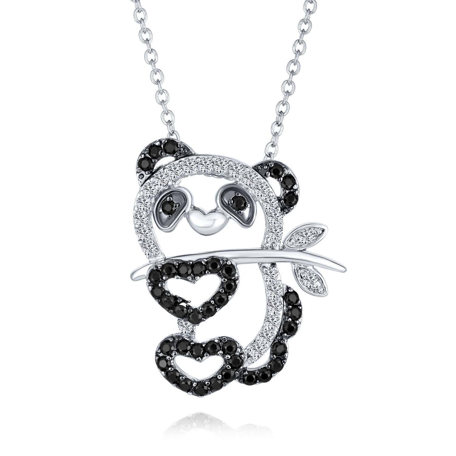 アクセサリー panda Amazon.com: KZX Panda Necklace for Women 925 Sterling Silver