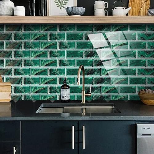 Miniatura 2 de Azulejos de despegar y pegar, impermeables para salpicaduras en muro de cocina, azulejos de color sólido, azulejos autoadhesivos, azulejos de pared