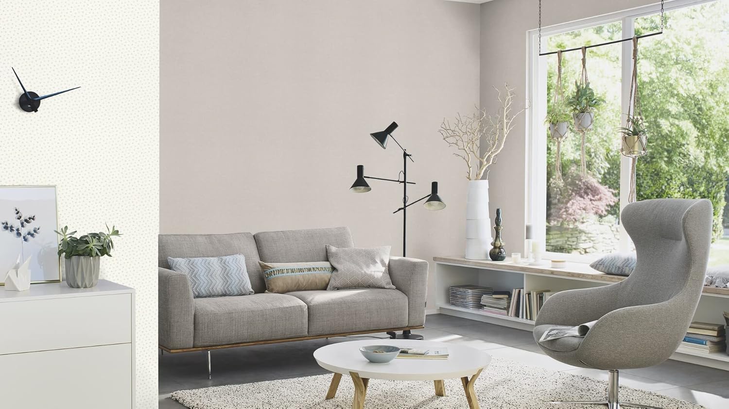 Rasch paperhangings Non Woven Wallpaper (universell) Grey 10,05 m x 0,53 m Bambino XIX 252859