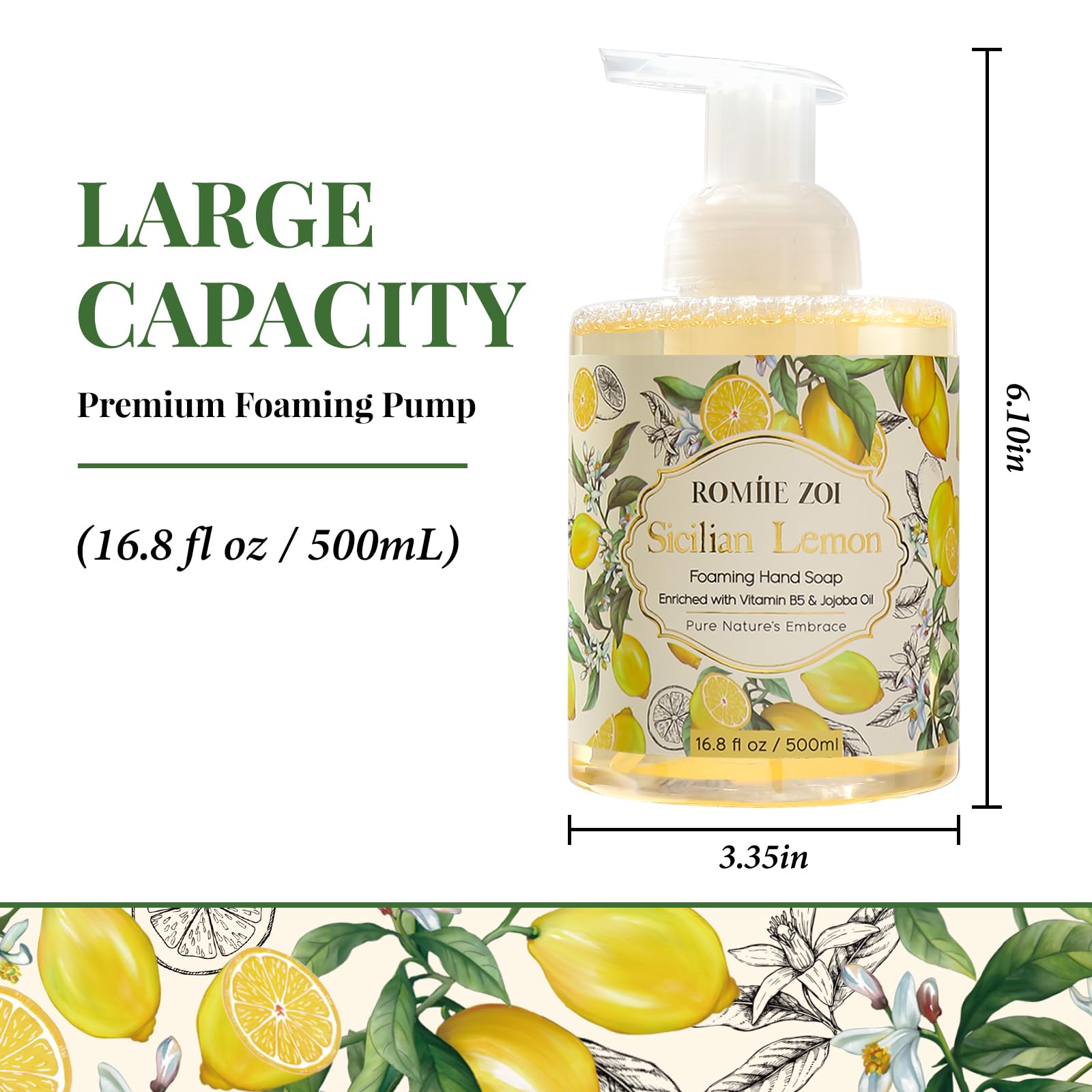 Amazon.com : ROMIIE ZOI Foaming Hand Soap with Gift Box- Sicilian
