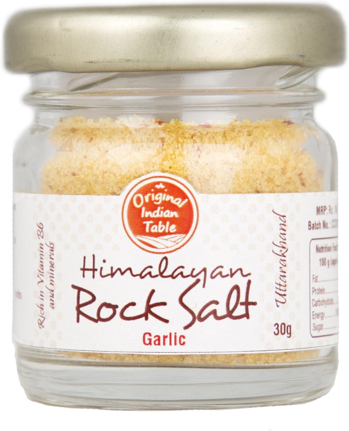 Original Indian Table Himalayan Garlic Rock Salt, 30g