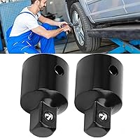 Vista 3 de Adaptador de llave de trinquete convertidor de acero de alto carbono 1/2 a 3/8 herramienta de conversión para aire de impacto y llave eléctrica, 2