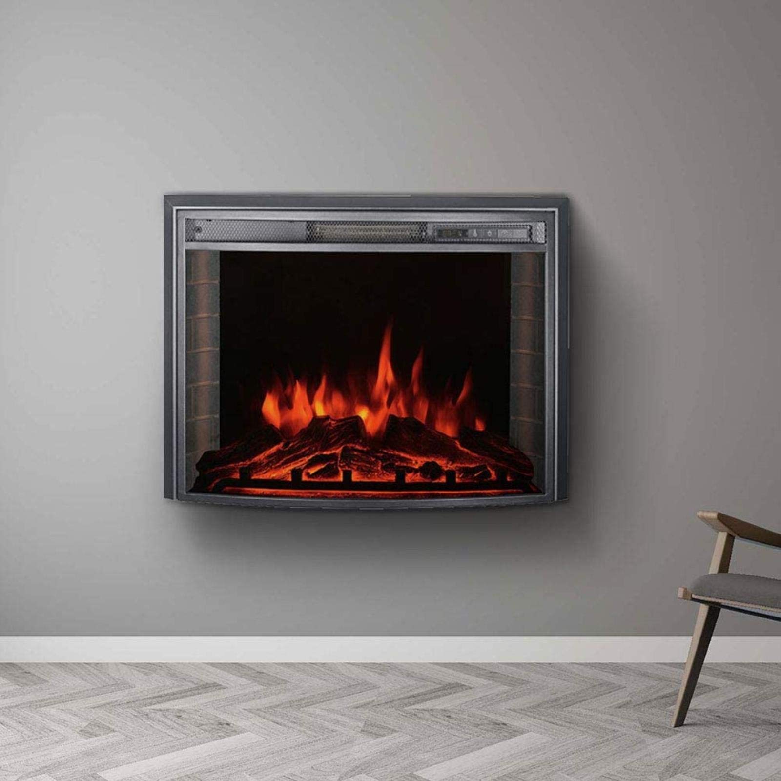 Buy 26 Inch Electric Fire Heater Curved Wall ed Electrical Fireplaces