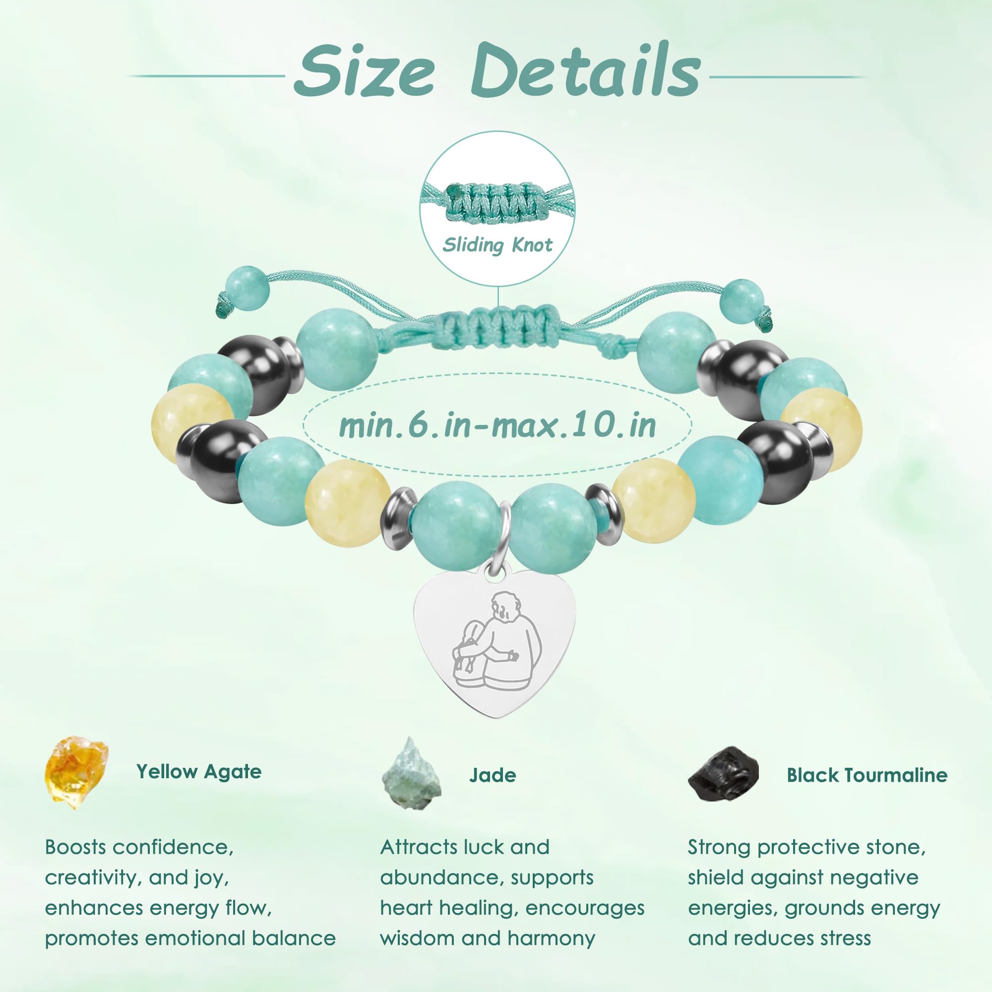 Sereney Dance Recital Gifts for Girls as Handmade Birthday Gift for Women New Grandma Sister in Law Friends Bestie Bracelets Best Friend Gift for Her