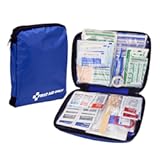 First Aid Only 299 Piece All-Purpose Emergency First Aid Kit for Home&comma; Office&comma; Car&comma; Apartment&comma; Dorm&comma; and Camping&comma; Travel-Friendly Compact Pouch Fits in Backpacks&comma; Suitcases&comma; Cabinets&comma; and Drawers