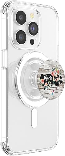Miniatura 3 de Mama Bear Five Baby Cubs - PopSockets de madera rústica de granero con flechas florales PopGrip agarre intercambiable para teléfonos y tabletas,