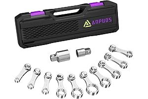 12-Piece Torque Adapter Set with SAE and Metric Options