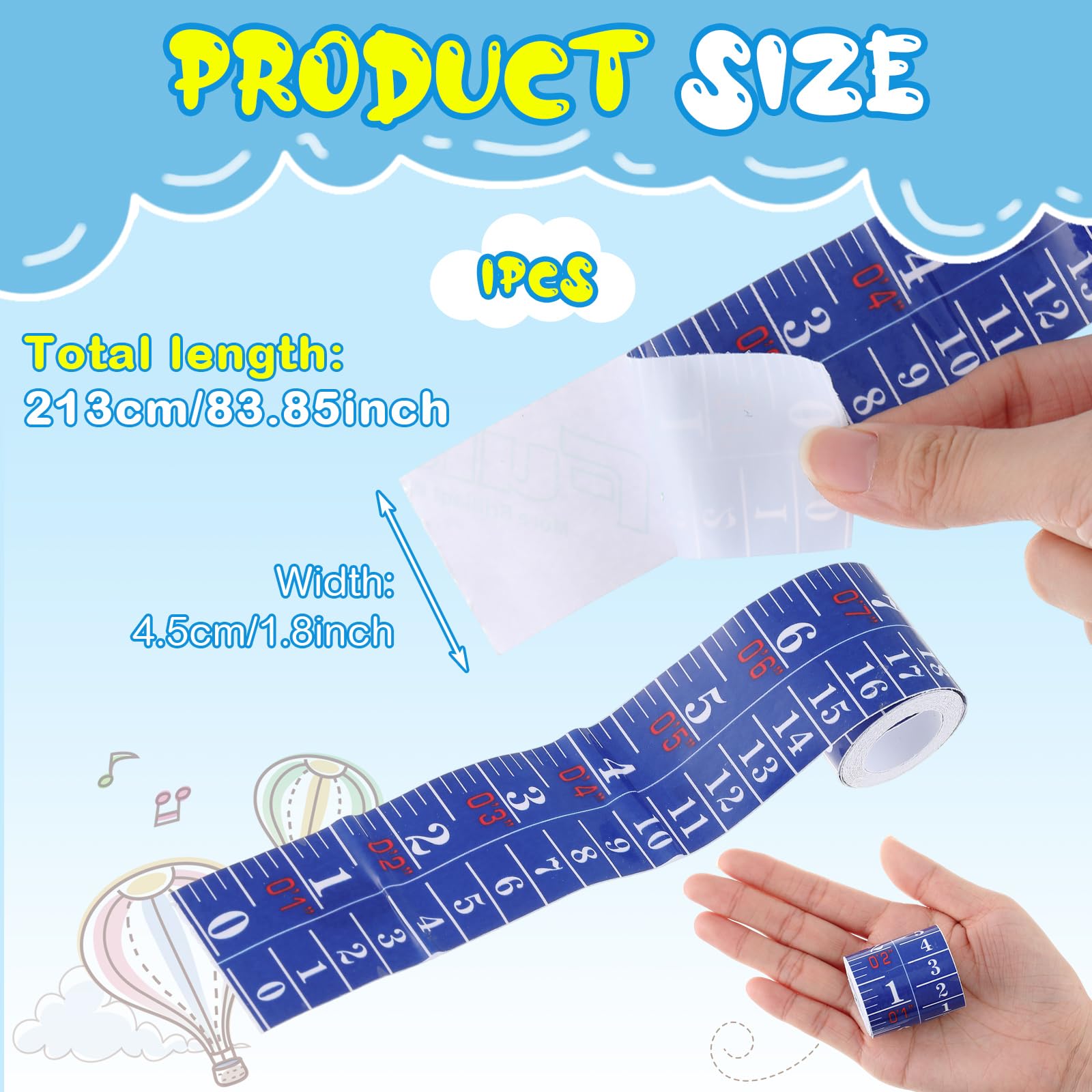 Indicator Ruler For Inflatable Snapklik.com : Tatuo 1 Pcs Growth Chart Wall Labels Height Indicator ...