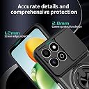 Glaxx Heavy Duty Ring Back Case Cover for Honor X7C - Kickstand, Camera Slider Protection with Magnetic Ring Rugged Bumper Hard Back Cover for Honor X7C gallery image