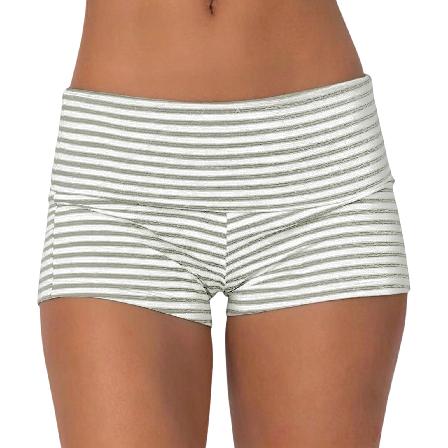 Women Fold Over Mini Shorts Y2K Lounge Pajama Bottoms Low Rise Booty Shorts