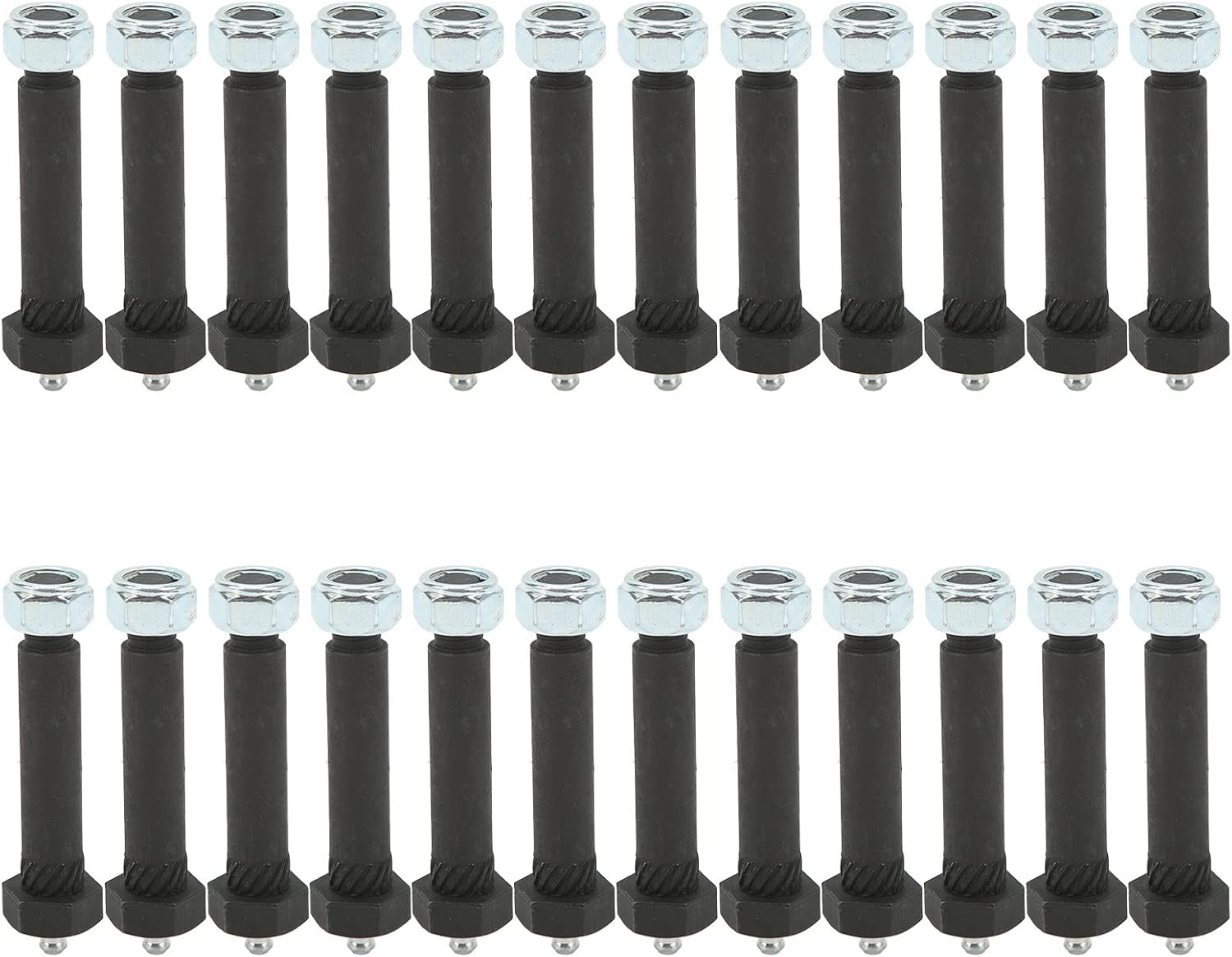 Wheel Single Trailer Axle Shackle Kit, 24PCS Trailer Leaf Spring