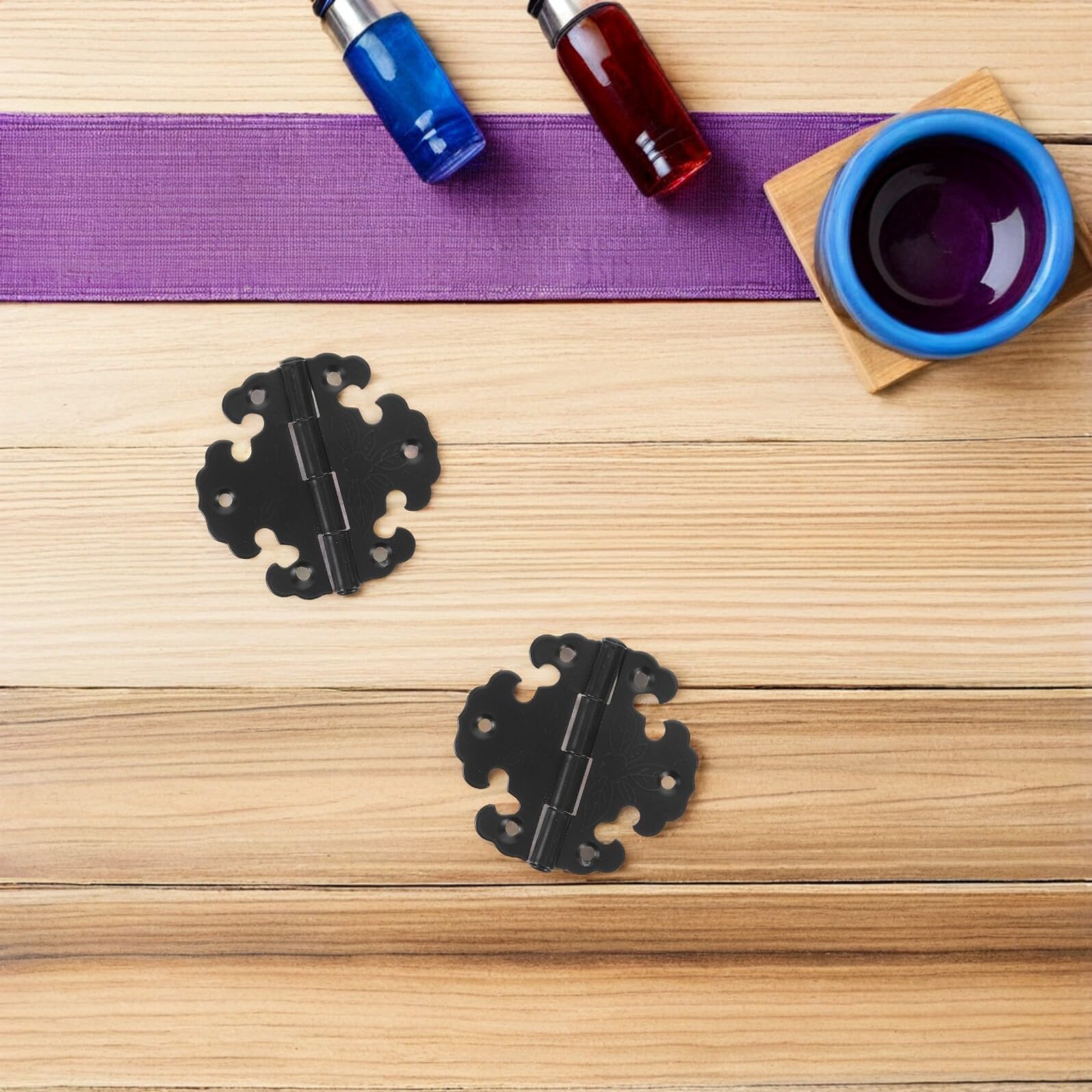 20 Pezzi Cerniere Per Di Mobili Da Cucina Cerniere Per Di Armadi Cerniera Toracica Incise in Bronzo Black