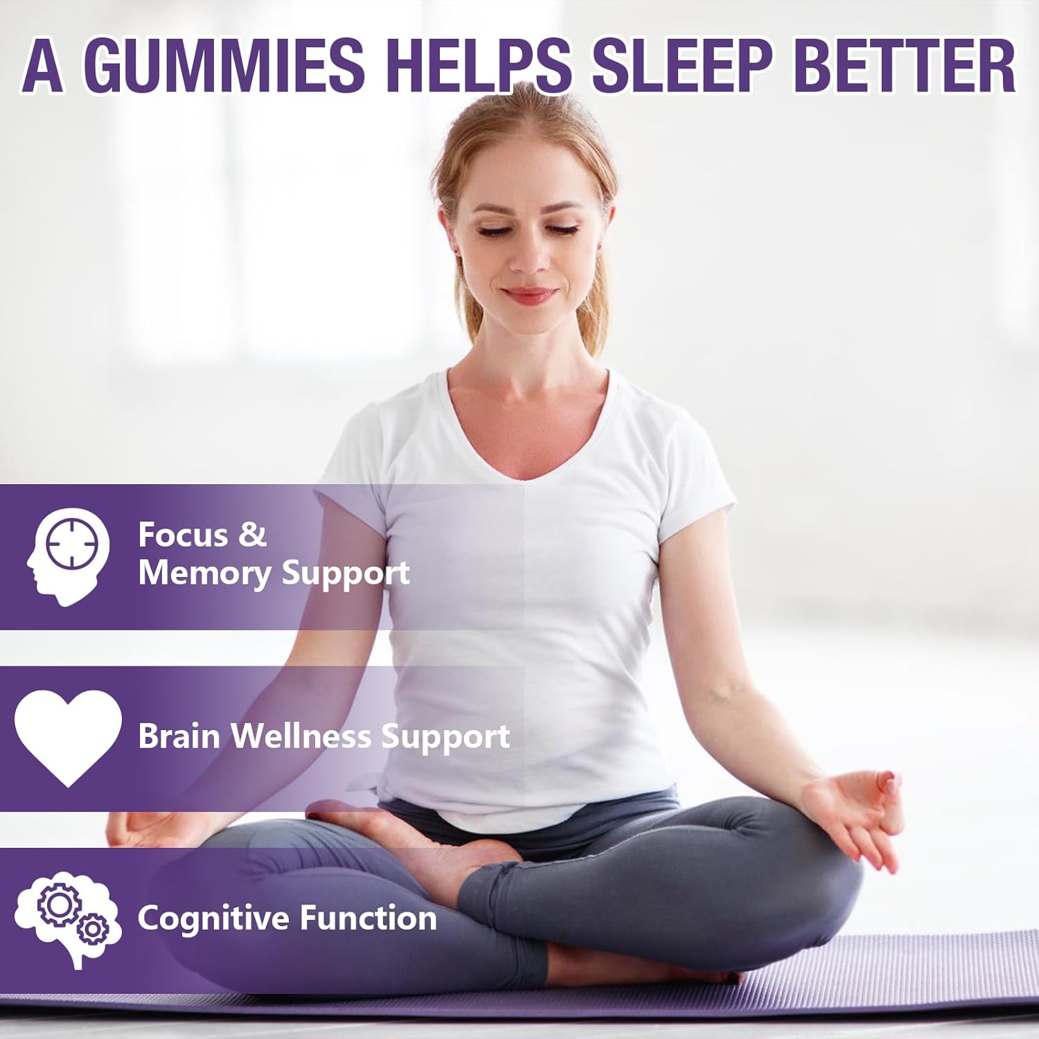 2 Pack Liposomal Alpha GPC 2000mg & Citicoline Gummies Complex Phosphatidylserine,Ginkgo Biloba,L-Tyrosine,Huperzine A & B Vitamins,20-in-1 Blend for Focus, Memory & Cognitive Support - Image 5