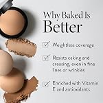 LAURA GELLER NEW YORK Baked Double Take Powder Foundation - Buildable Medium to Full Coverage - Matte Finish (Fair)